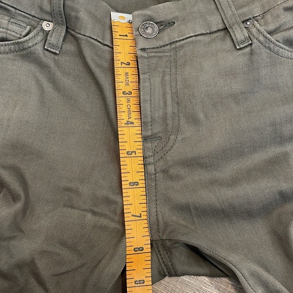 7 for all mankind army green cargo JEANS SIZE 26 - Picture 5 of 5
